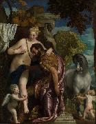 Paolo  Veronese Mars and Venus United by Love Spain oil painting artist